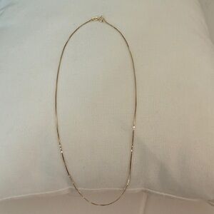 14k Solid Gold Necklace, Solid Gold Chain, Dainty Gold Chain, 16 inches Length